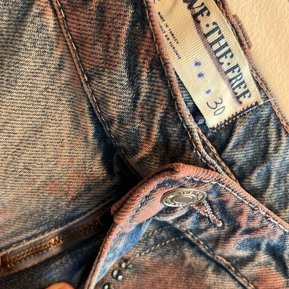 Free People Aurora Mid-Rise Straight Jeans Size 30 NWT - Picture 10 of 15